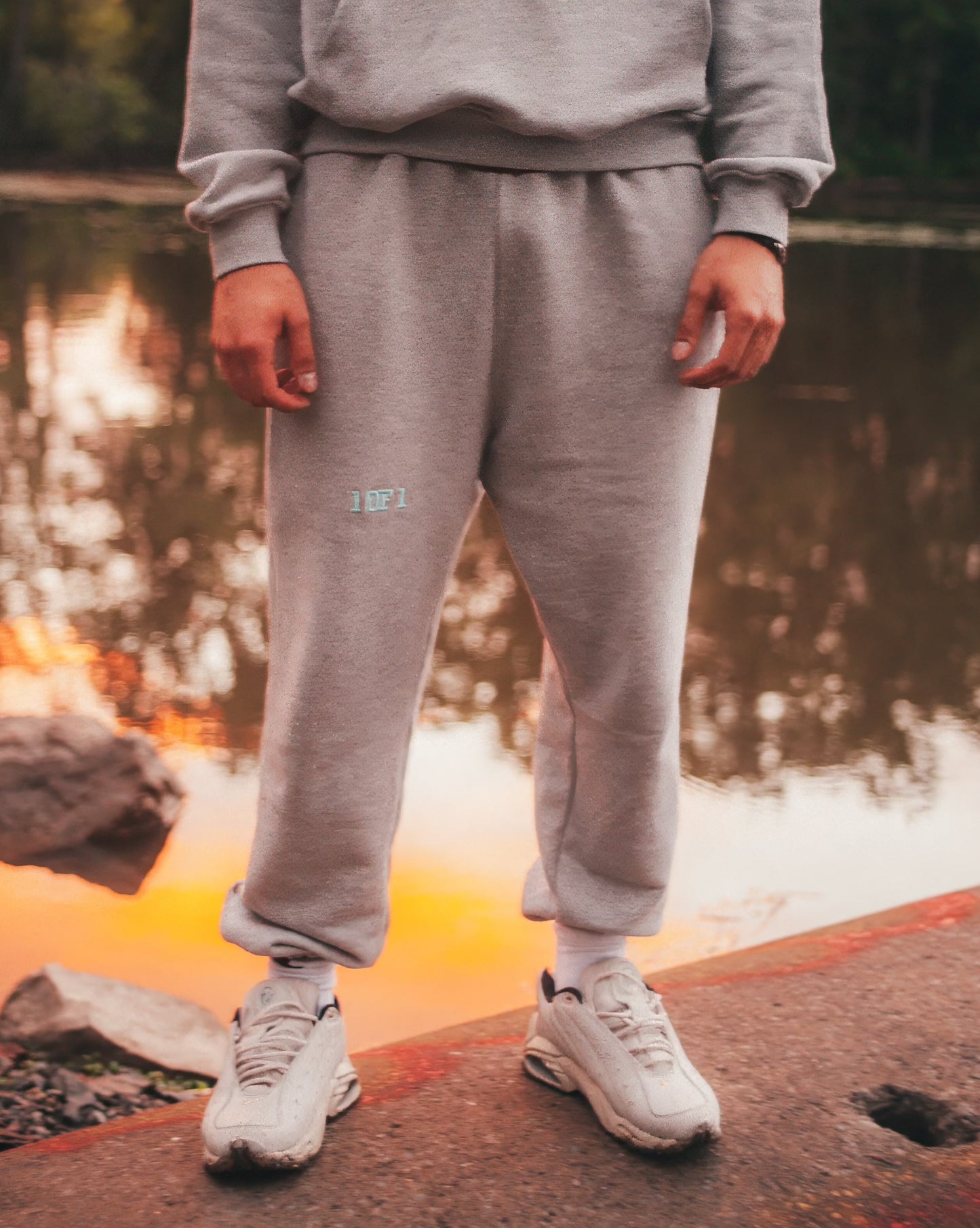 Oversized Heather Grey Sweatpants